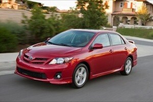 Red 2011 Toyota Corolla S