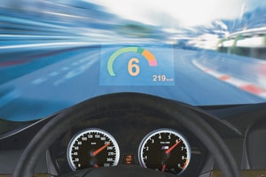 How does bmw heads up display work