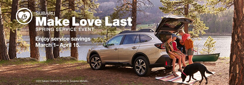 2020 Subaru Outback shown in Tungsten Metallic.