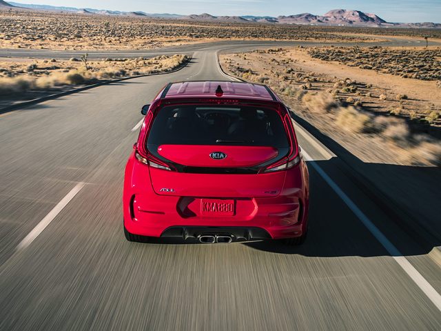 West Broad Kia is a Kia Dealership in Richmond near Laurel, VA | 2021 Kia Soul driving on desert road