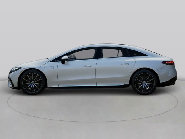 White Mercedes-Benz EQS 450+ Sedan