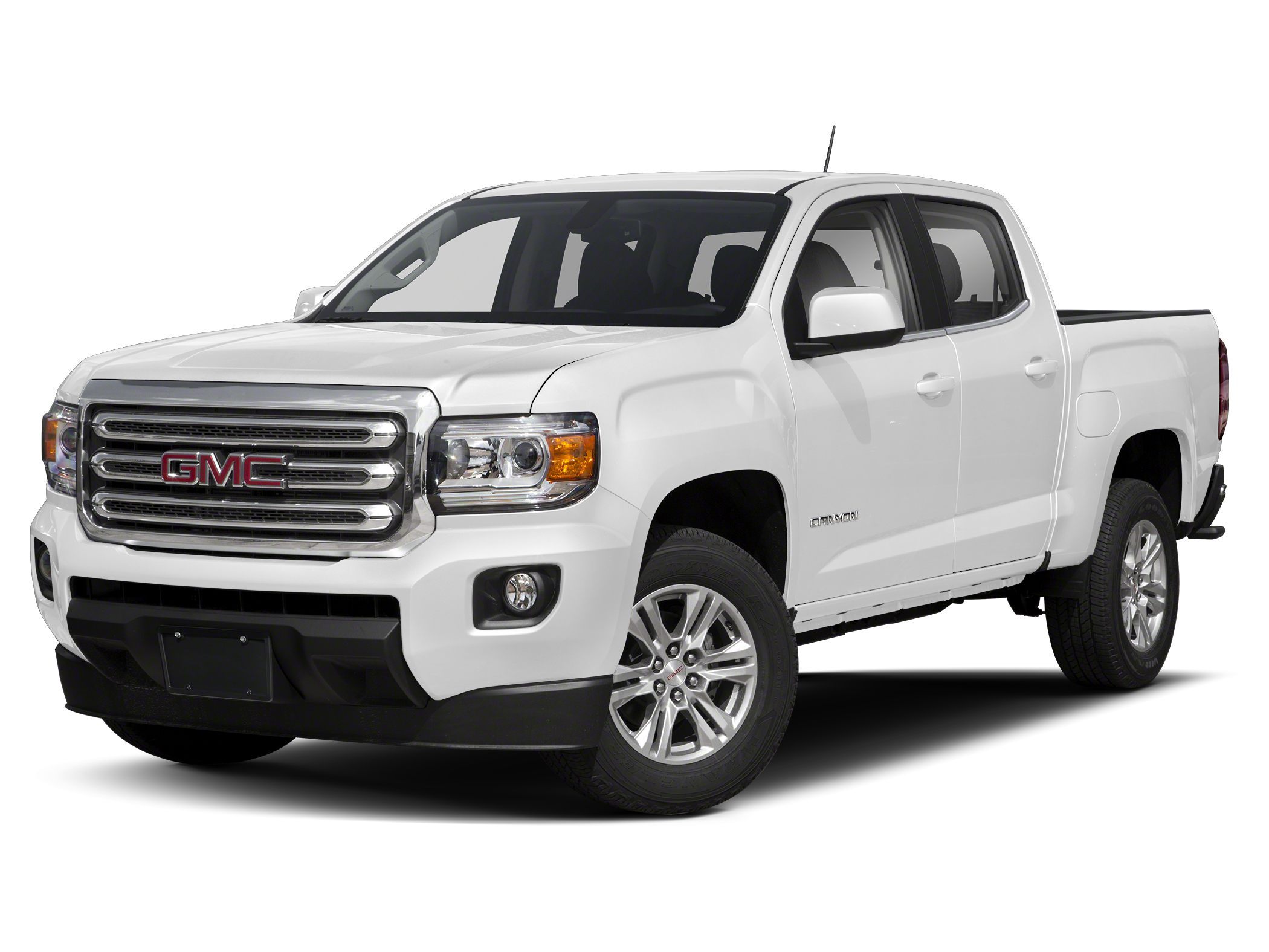 White 2019 GMC Canyon Pickup Truck Four-Wheel Drive Automatic
