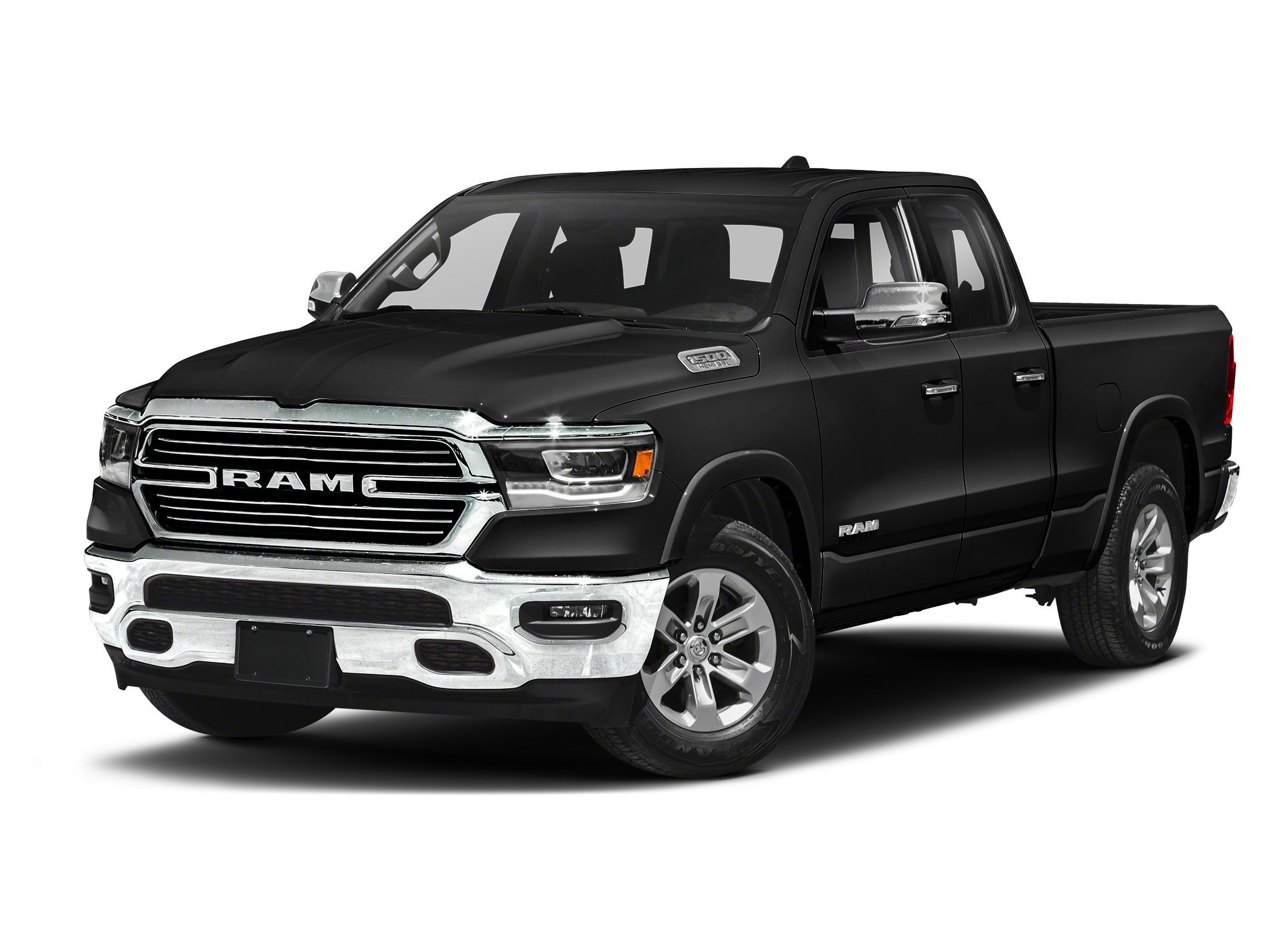 Diamond Black Crystal Pearlcoat 2020 RAM 1500 Laramie Quad Cab 4WD Pickup Truck Four-Wheel Drive Automatic