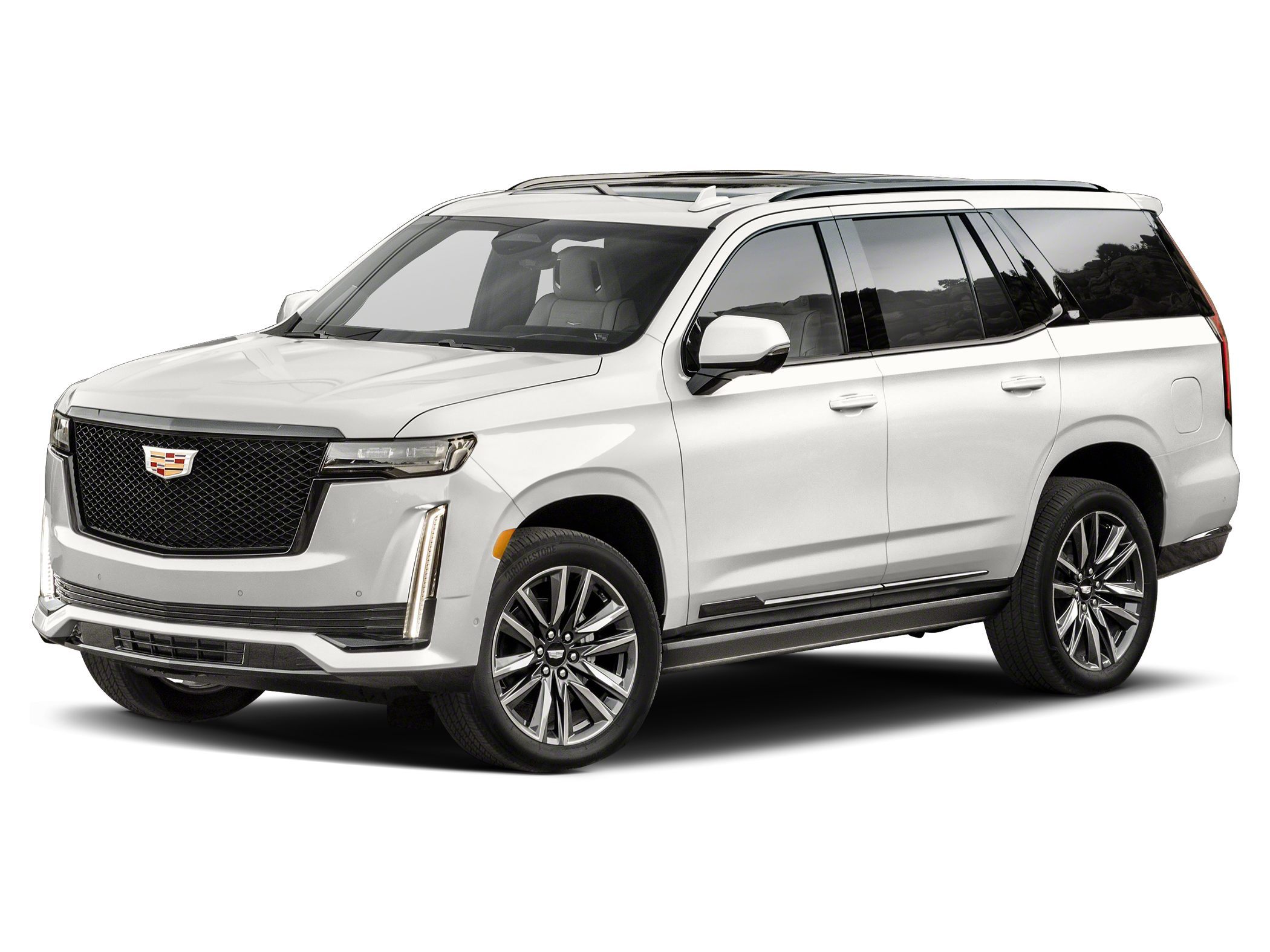 Crystal White Tricoat 2021 Cadillac Escalade SUV / Crossover Four-Wheel Drive Automatic