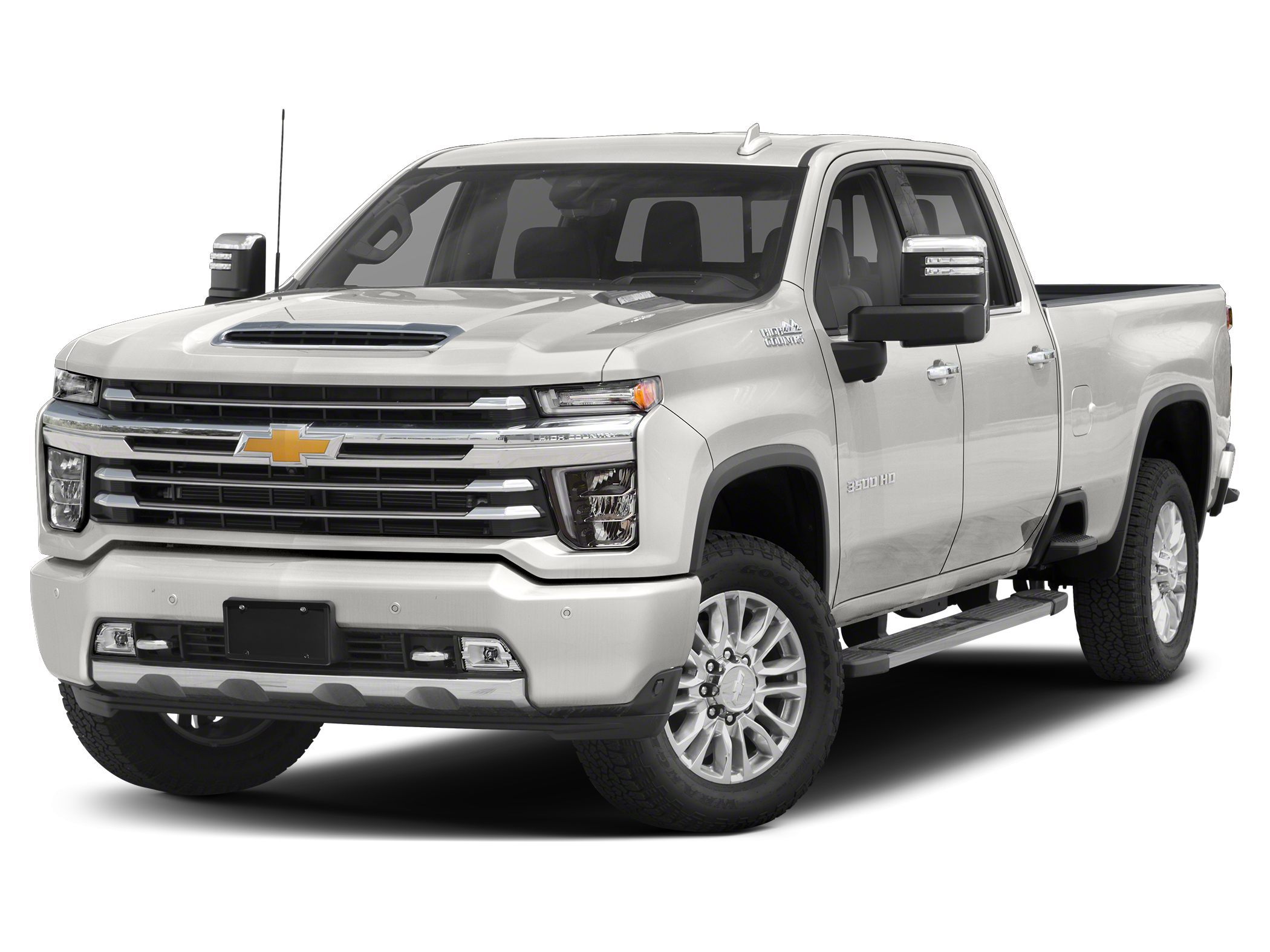 White 2022 Chevrolet Silverado 3500HD High Country Crew Cab 4WD Pickup Truck Four-Wheel Drive Automatic