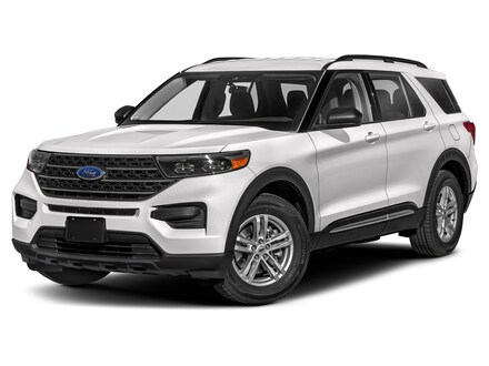 2023 Ford Explorer XLT SUV Star White Metallic Tri-Coat