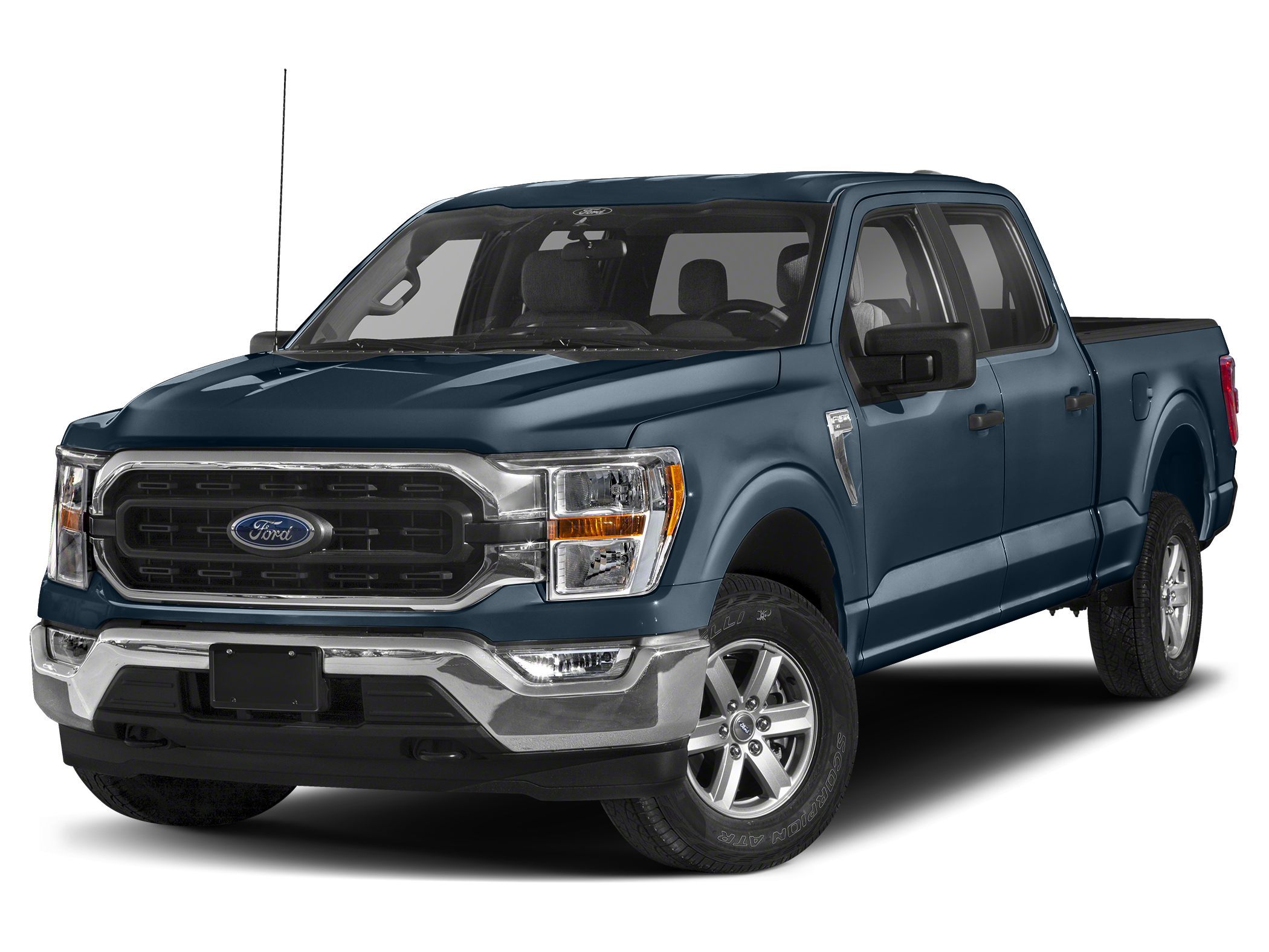 Blue Metallic 2023 Ford F-150 XLT SuperCrew 4WD Pickup Truck Four-Wheel Drive Automatic