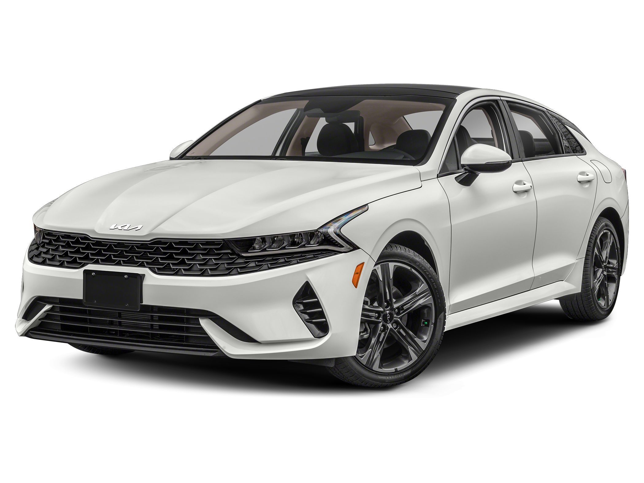 Glacial White Pearl 2023 Kia K5 EX FWD Sedan Front-Wheel Drive 8-Speed Automatic