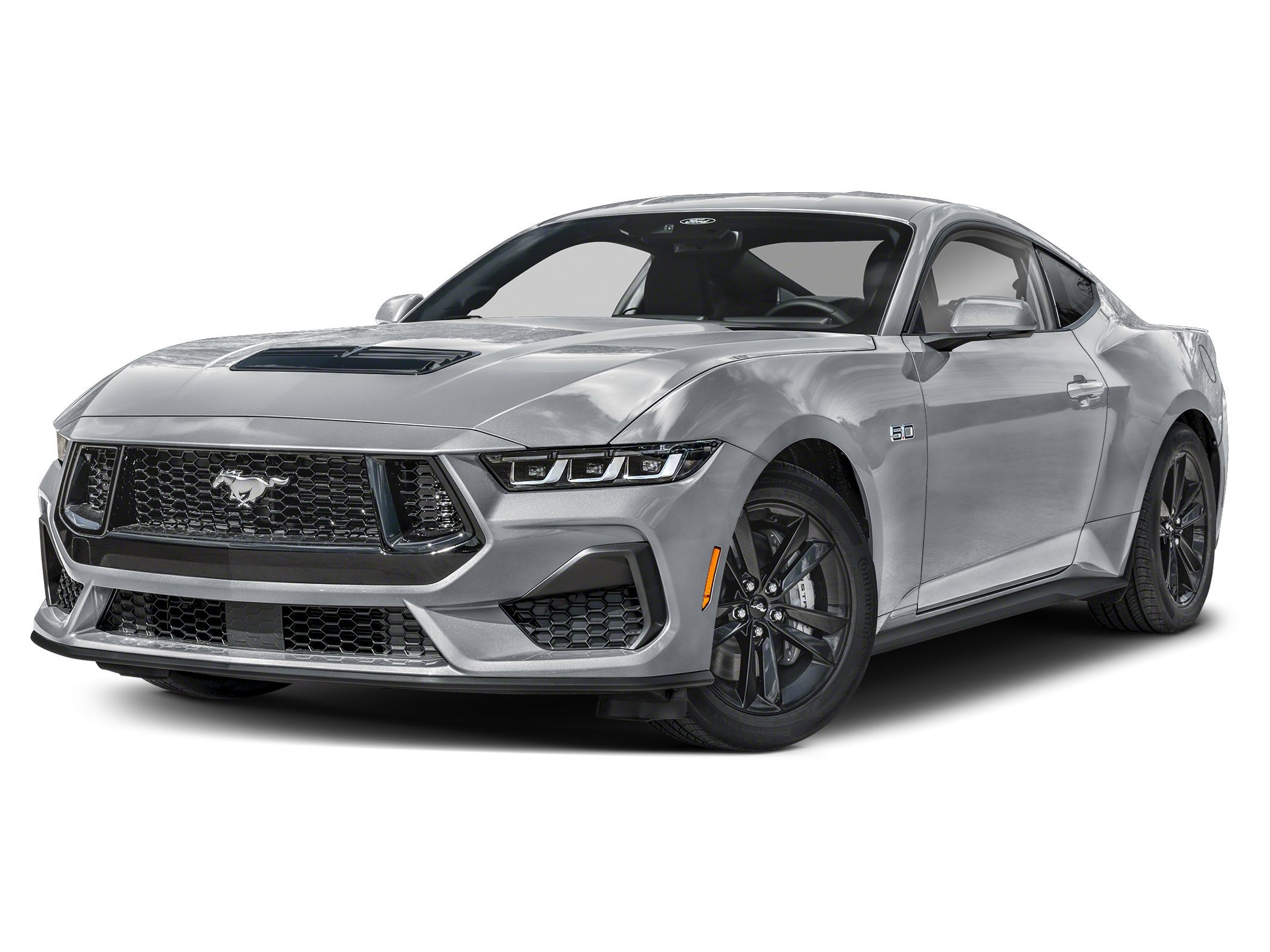 Silver Metallic 2024 Ford Mustang GT Premium Fastback RWD Coupe Rear-Wheel Drive Automatic