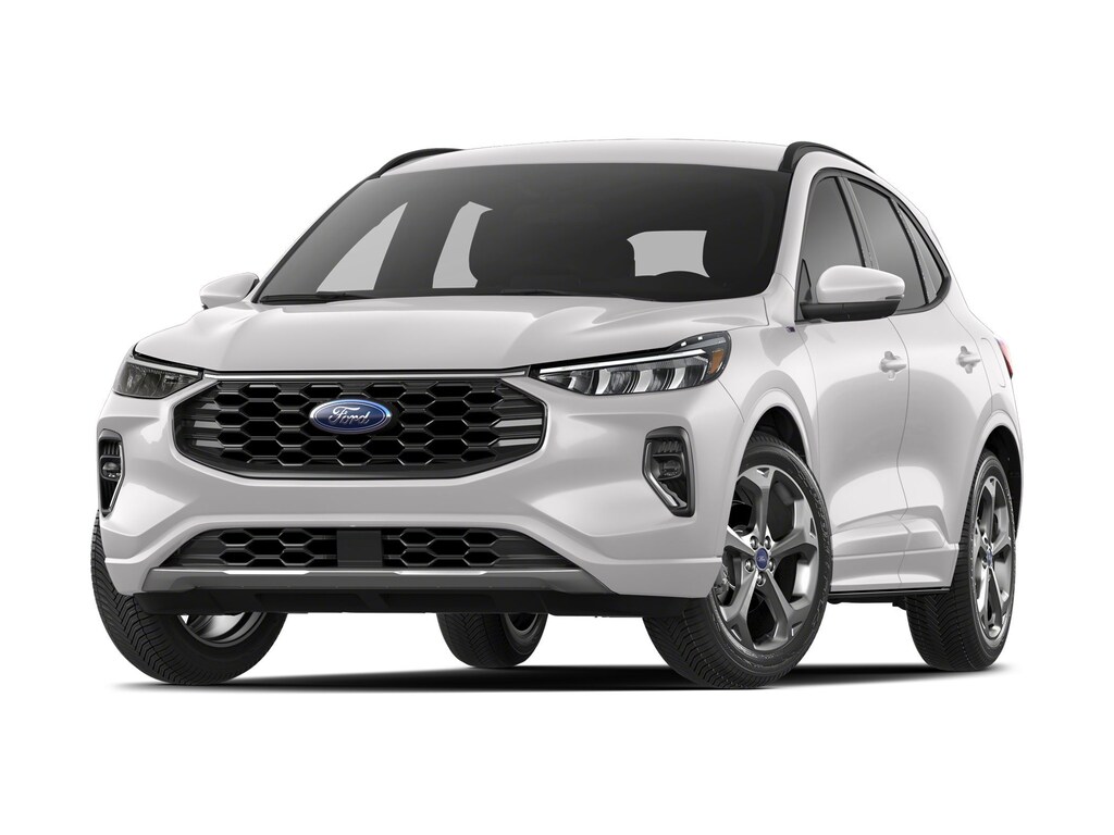 New 2024 Ford Escape STLine Select in Star White Metallic TriCoat VIN
