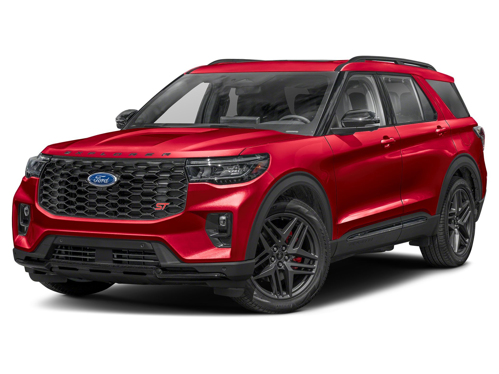 Rapid Red Tinted 2025 Ford Explorer SUV / Crossover All-Wheel Drive Automatic