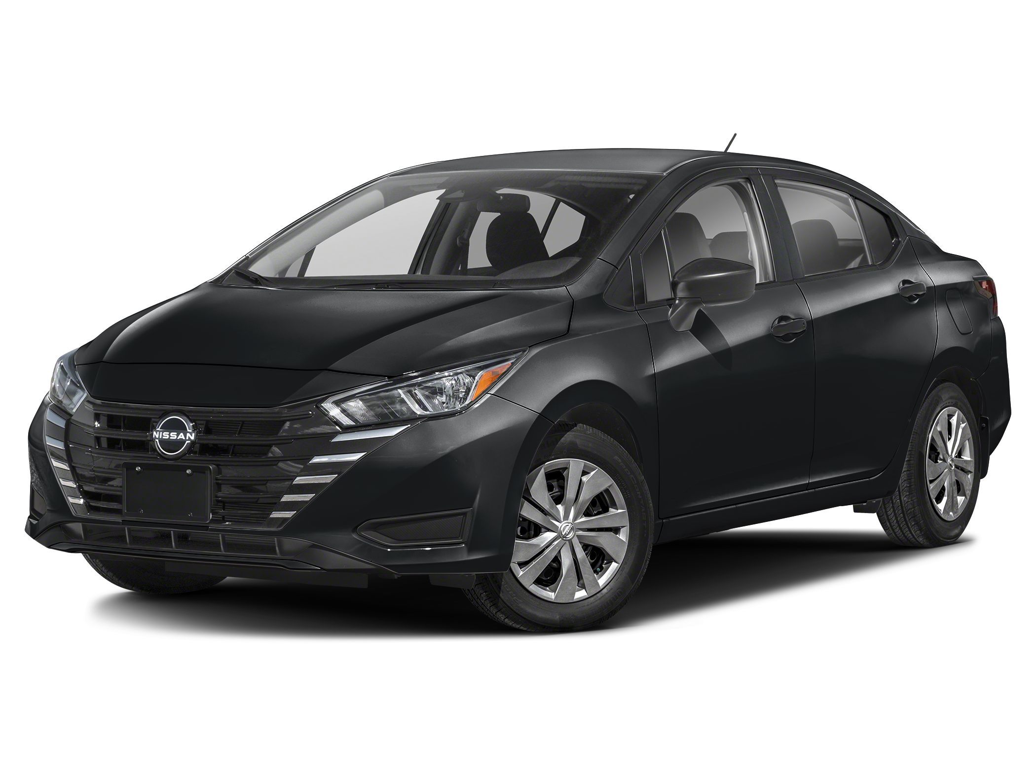 Super Black 2025 Nissan Versa S FWD Sedan Front-Wheel Drive Continuously Variable Transmission