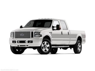 White 2005 Ford F-350 Super Duty Pickup Truck 6-Speed Manual