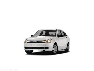 White 2008 Ford Focus Sedan Front-Wheel Drive Automatic