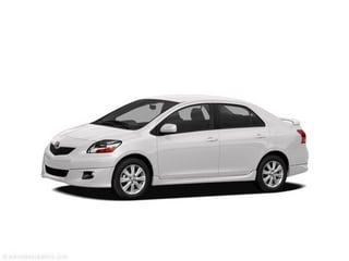 Polar White 2011 Toyota Yaris Sedan Front-Wheel Drive Automatic