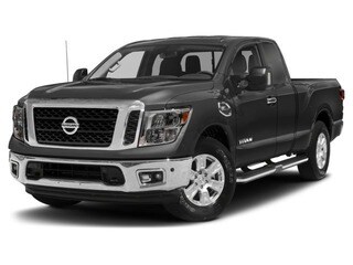 Gray (Gun Metallic) 2018 Nissan Titan Pickup Truck Four-Wheel Drive Automatic