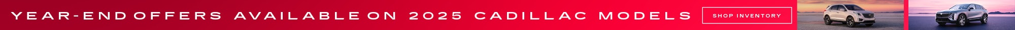 year-end offers available on 2025 Cadillac models