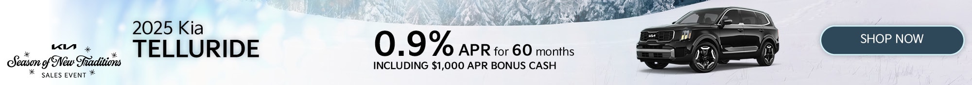 2025 Kia Telluride - .9% APR for 60 months - Shop Now