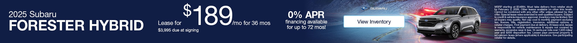 2025 Subaru Forester Hybrid