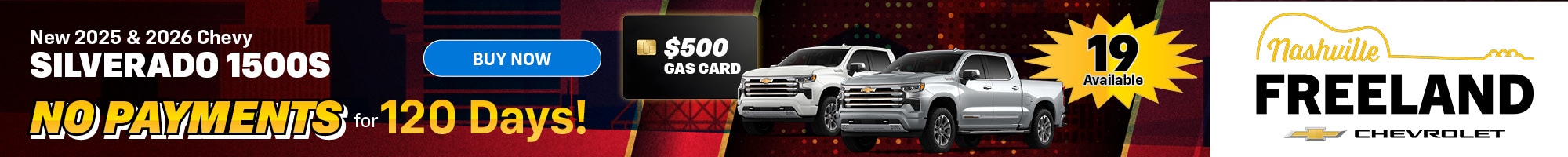 New 2025 & 2026 Chevy Silverado 1500s
