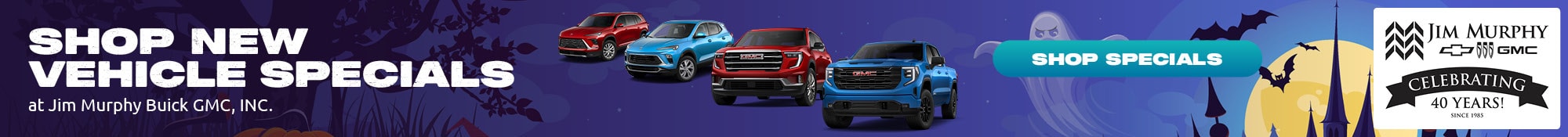 Shop New Vehicle Specials at Jim Murphy Buick GMC, INC.