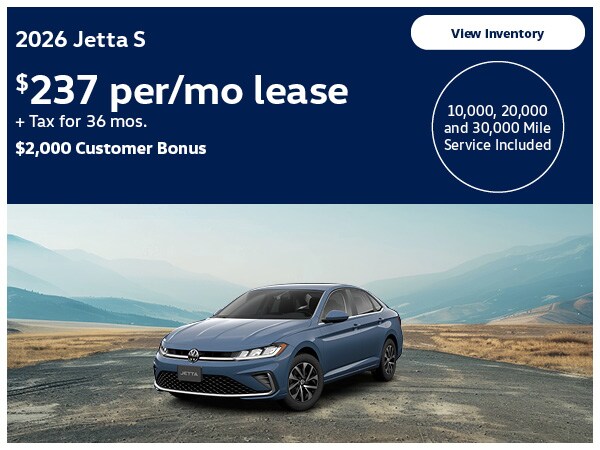 Volkswagen Jetta Lease Deals | Special Offers | Sunnyvale