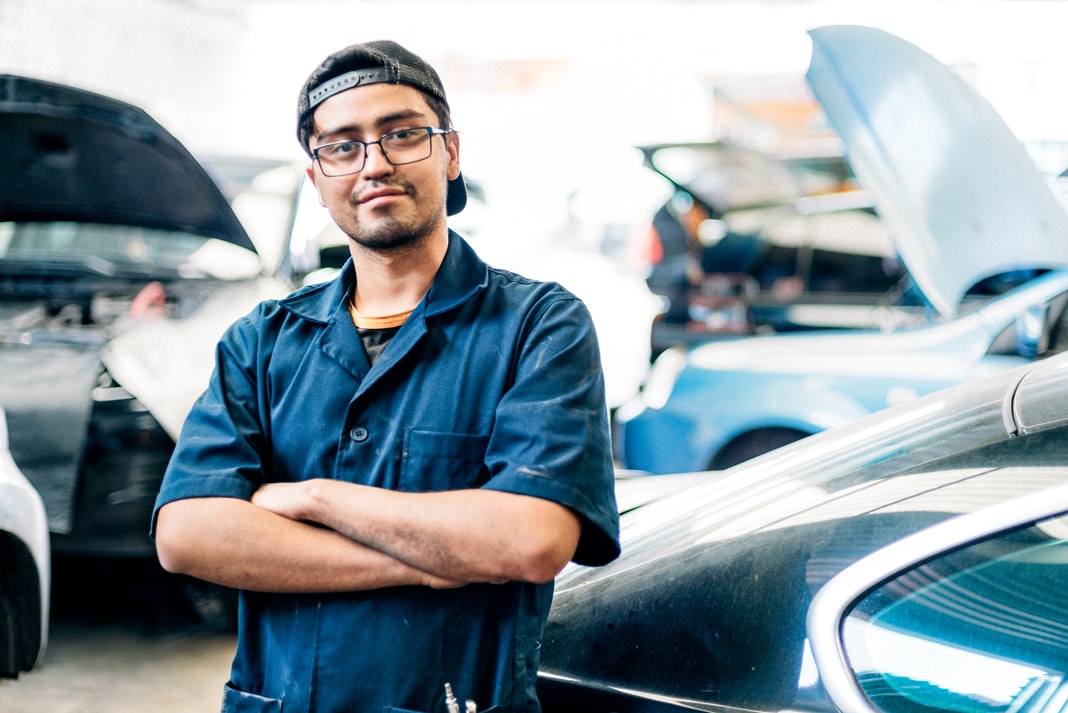 Factory-trained technician in the Serramonte Subaru service department