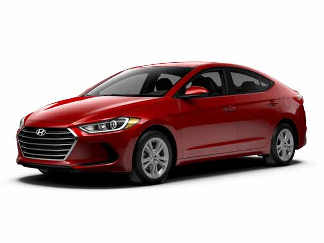 Red 2017 Hyundai Elantra Sedan Front-Wheel Drive 6-Speed Automatic