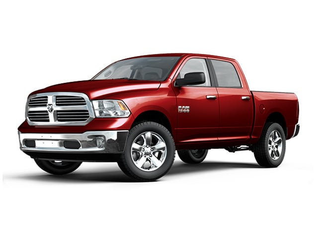 Red 2017 RAM 1500 Big Horn Crew Cab 4WD Pickup Truck Four-Wheel Drive Automatic