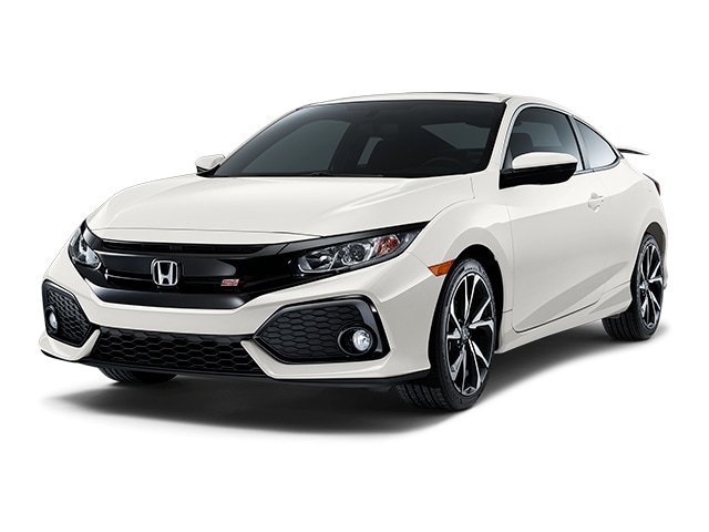 Platinum White Pearl 2019 Honda Civic Sedan at an angle
