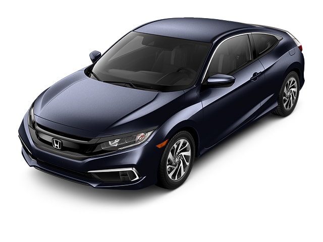 Cosmic Blue 2019 Honda Civic Sedan at an angle