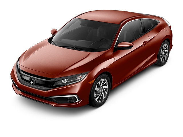 Molten Lava Pearl 2019 Honda Civic Sedan at an angle