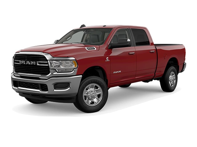 Red 2019 RAM 2500 Pickup Truck Four-Wheel Drive Automatic