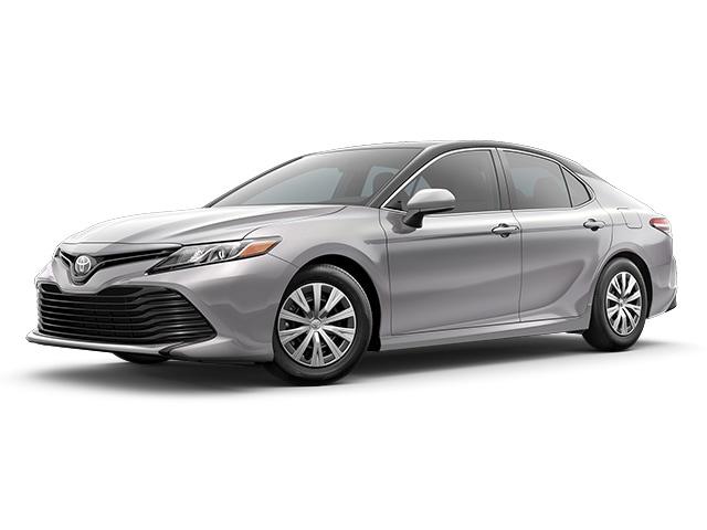 2019 Toyota Camry in Celestial Silver Metallic with Midnight Black Metallic Roof and Rear Spoiler color