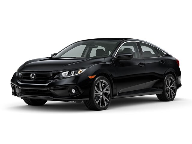 Crystal Black Pearl 2021 Honda Civic Sedan Front-Wheel Drive Continuously Variable Transmission