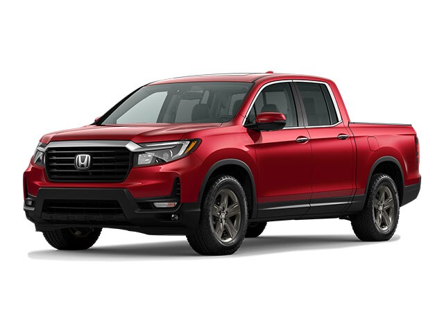 Radiant Red Metallic II 2022 Honda Ridgeline Pickup Truck All-Wheel Drive 9-Speed Automatic