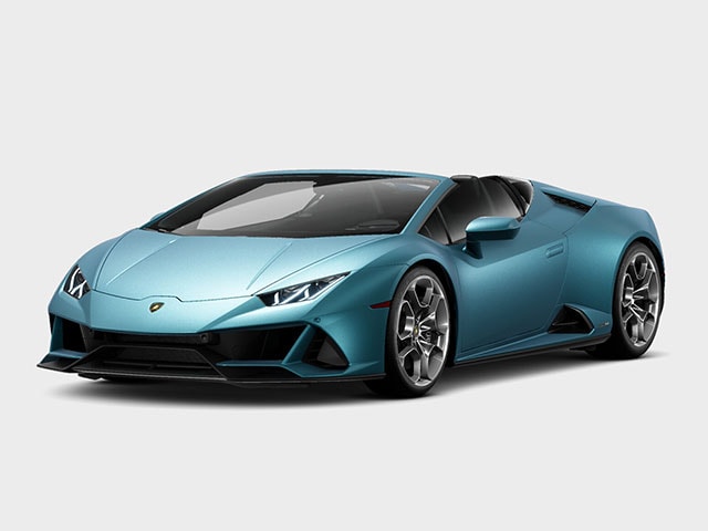 Blu Arione Matt 2022 Lamborghini Huracan LP 610-2 EVO Spyder RWD Convertible Rear-Wheel Drive 7-Speed Manual