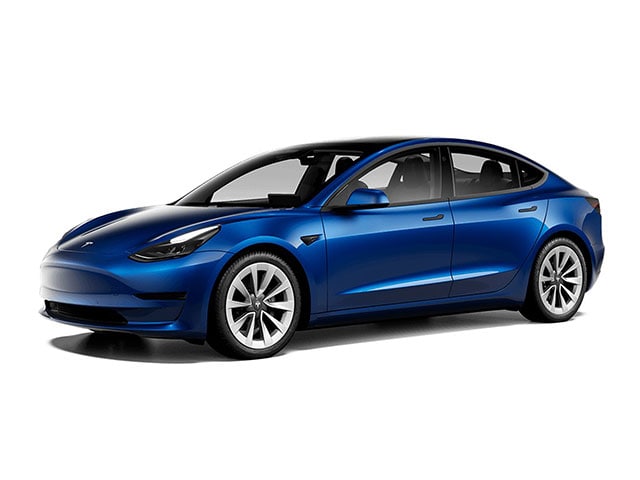 Deep Blue 2022 Tesla Model 3 RWD Sedan Rear-Wheel Drive 1-Speed Automatic