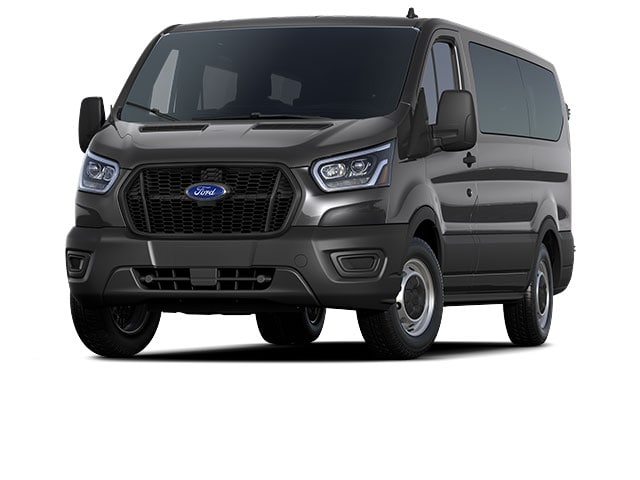 Abyss Gray Metallic 2023 Ford Transit Passenger 350 XL Low Roof LB RWD Van Rear-Wheel Drive Automatic