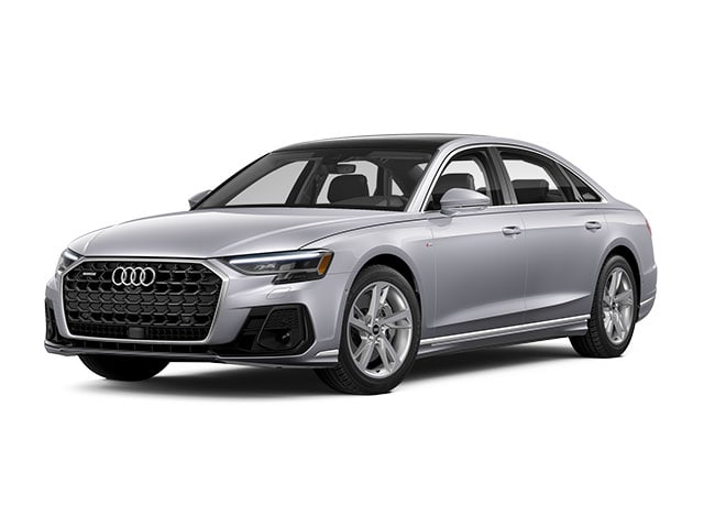 Silver 2024 Audi A8 L quattro 55 TFSI Sedan All-Wheel Drive 8-Speed Automatic