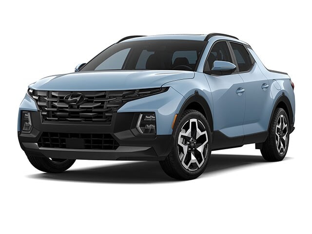 Blue 2024 Hyundai Santa Cruz Pickup Truck All-Wheel Drive Automatic