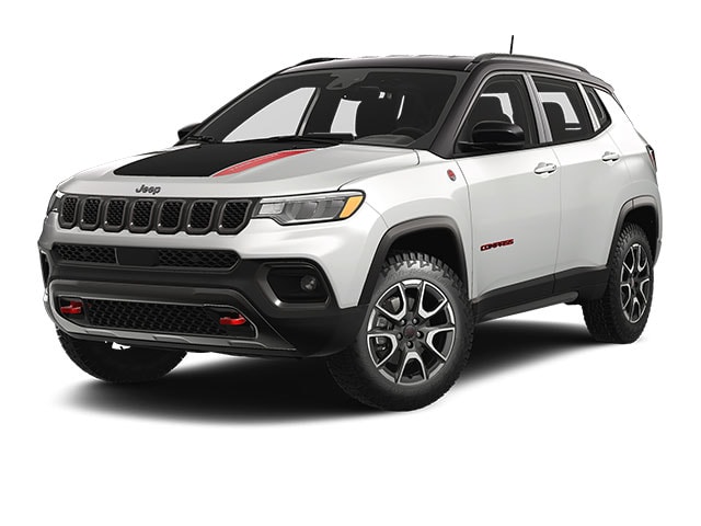 White 2025 Jeep Compass Trailhawk 4WD SUV / Crossover Four-Wheel Drive Automatic