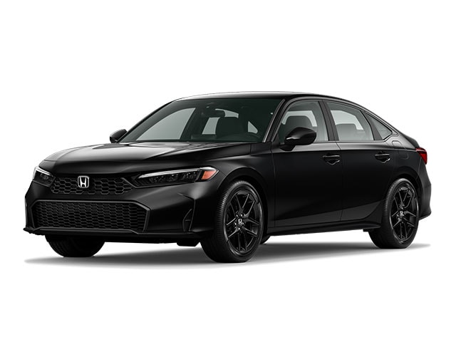 Black 2026 Honda Civic Sedan Front-Wheel Drive Continuously Variable Transmission