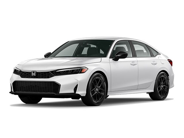 Platinum White Pearl 2026 Honda Civic Sedan Front-Wheel Drive Continuously Variable Transmission