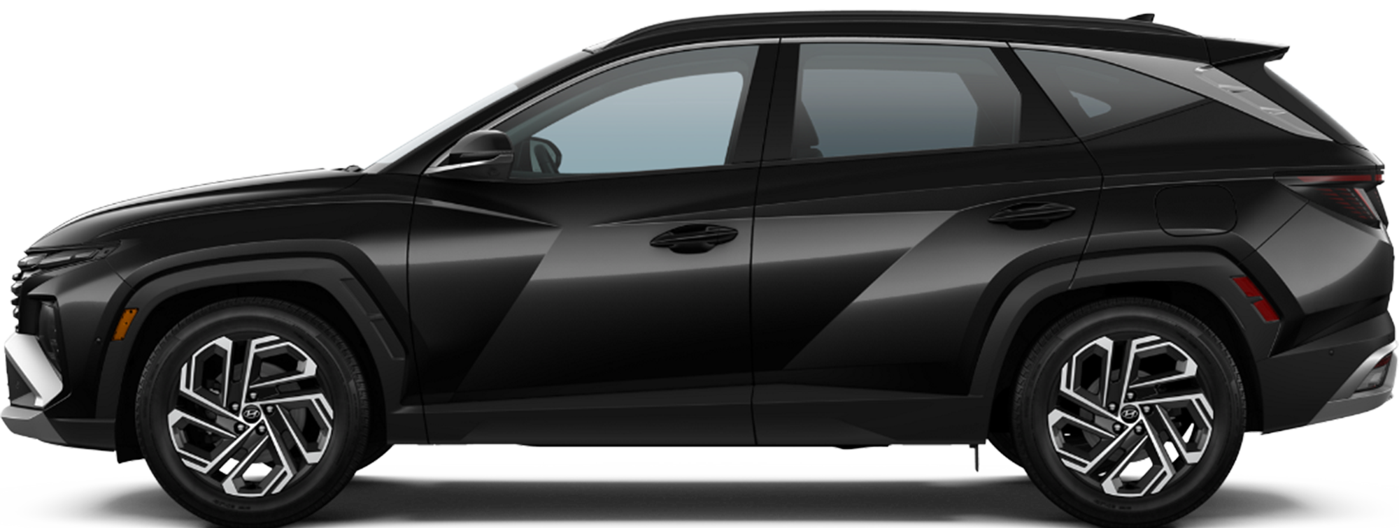 2026 Hyundai Tucson Hybrid shown in left side profile at Lakeland Automall