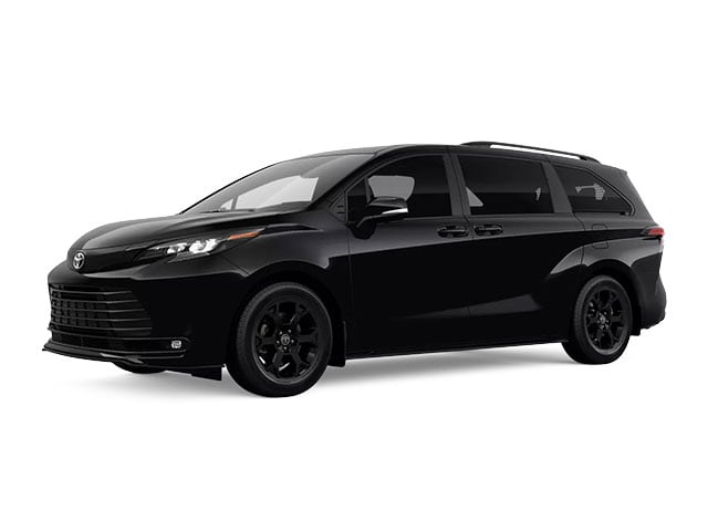 Midnight Black Metallic 2026 Toyota Sienna Minivan All-Wheel Drive Continuously Variable Transmission