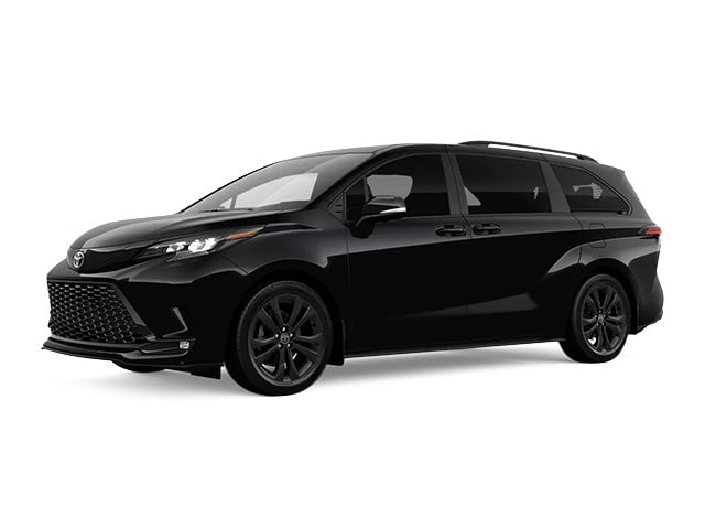 Midnight Black Metallic 2026 Toyota Sienna Minivan Front-Wheel Drive Continuously Variable Transmission