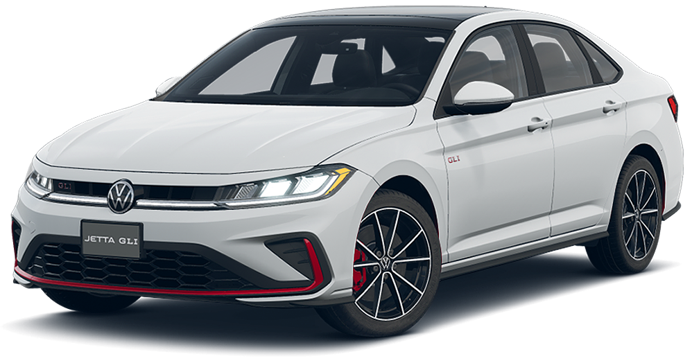 White VW Jetta GLI