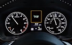 A close-up of a warning message from DriverFocus Distraction Mitigation System available on the 2021 Subaru Legacy.