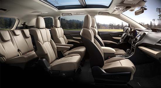Interior of the 2022 Subaru Ascent